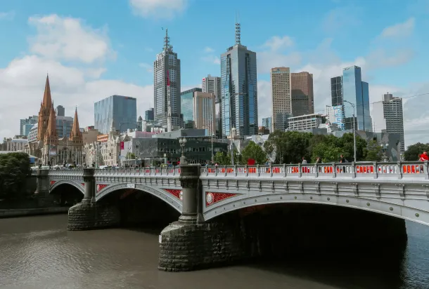 Bridge in Melbourne city