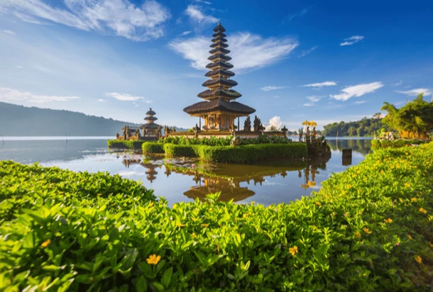 floating temple in bali