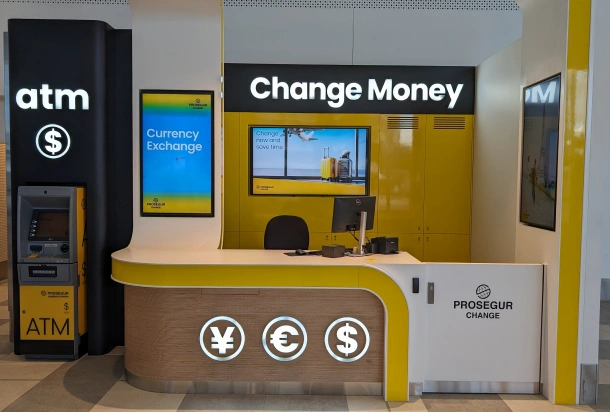 A Prosegur Change in Gold Coast Airport at the International Arrivals